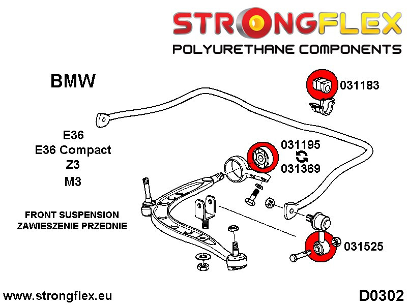 Frontal Anti Roll Bar Bush Deporte
