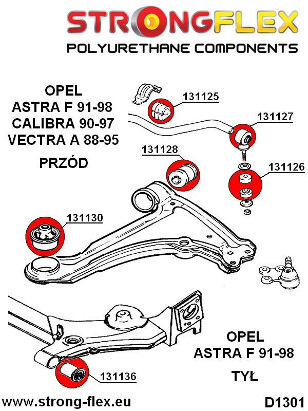 Arbusto delantero anti rollo