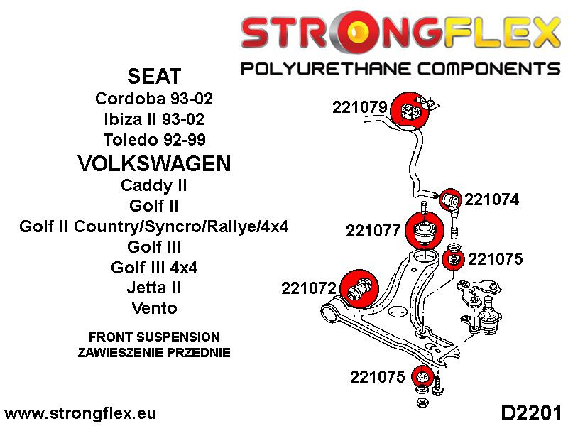 Frontal Anti Roll Bar Toy Bolt Bush Deporte