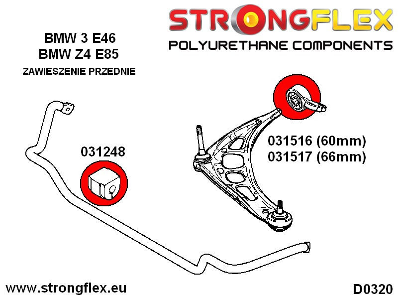 Frente Wishbone Trasero Bush 60mm Sport