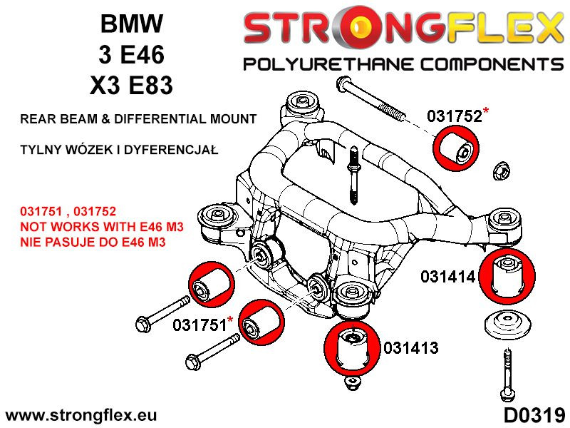 Subframe trasero delantero Bush Deporte