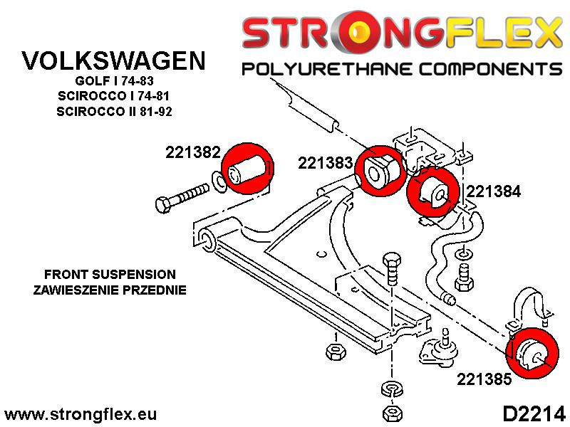 Bush delantero Anti Roll Bar Outer Bush