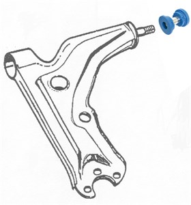 Bujes de brazo de control delantero Saab 9000, poliuretano del eje delantero