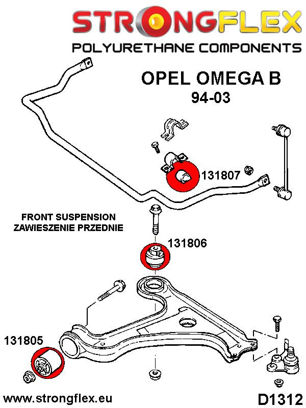 Frontal Anti Roll Bar Bush Deporte
