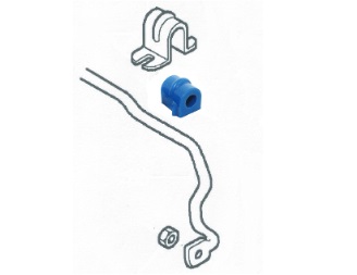 Buje de barra de Saab 9-5 Sway, Poliuretano delantero
