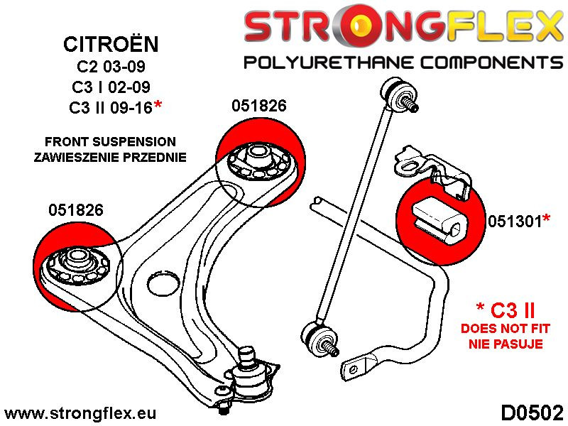 Deporte frontal de arbusto brazo inferior