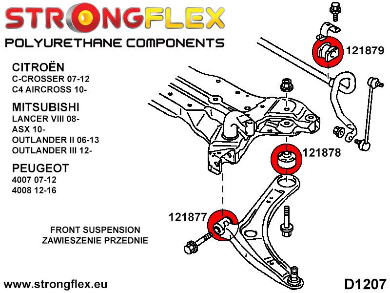 Frontal Anti Roll Bar Bush Deporte