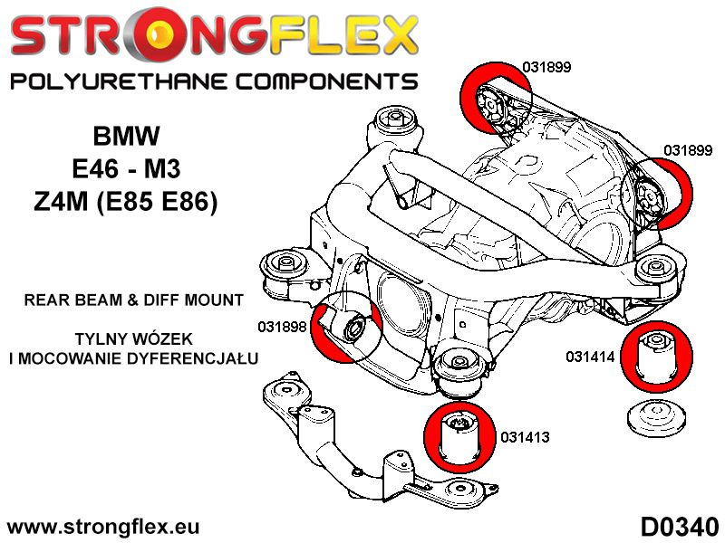 Diferencial trasero - Montaje trasero Bush M3 Sport
