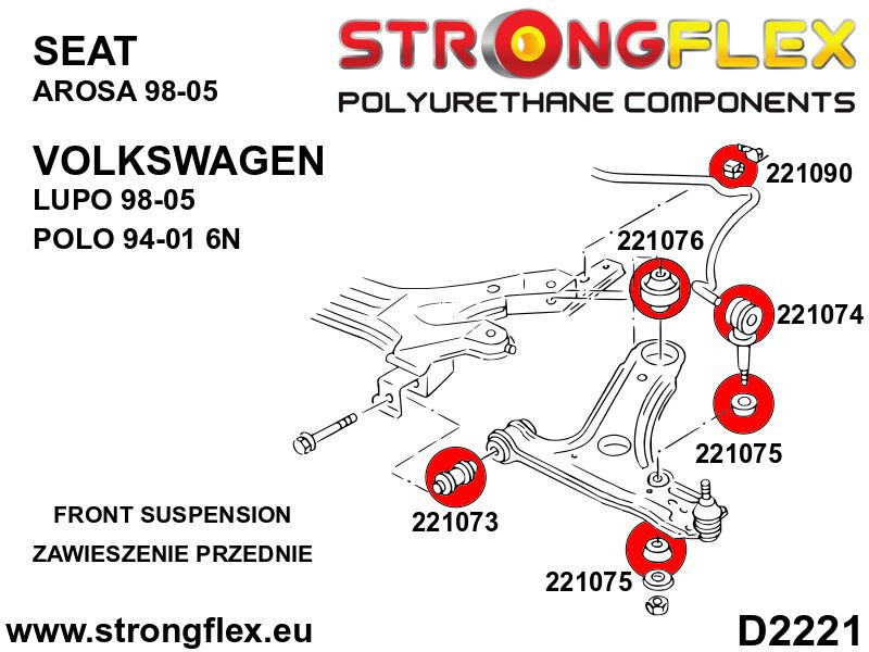 Frente Wishbone Short Bush Sport