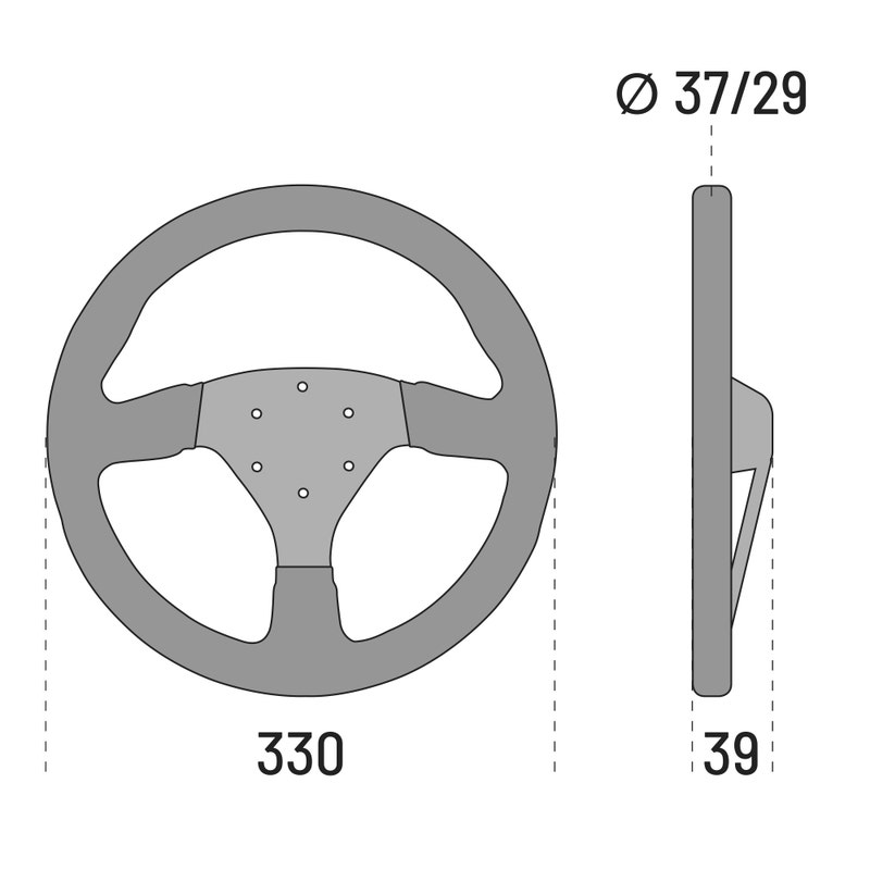 Sparco R383 Volante de gamuza