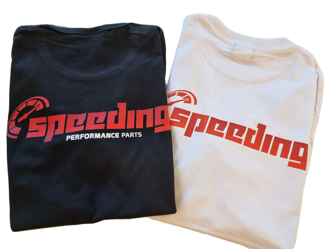 Speeding T-shirt blanco large