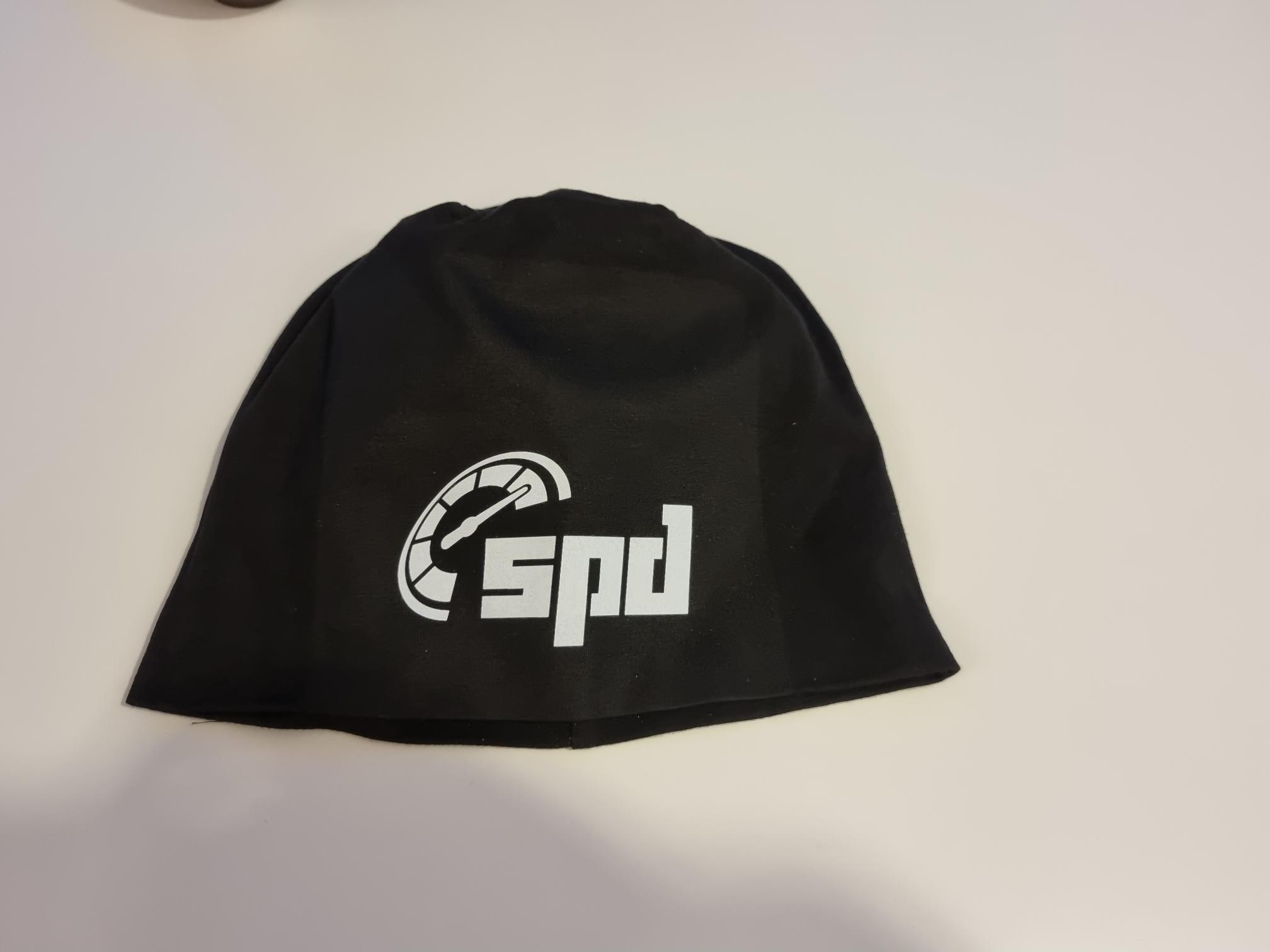 SPD beanie negro-blanco (one-size)