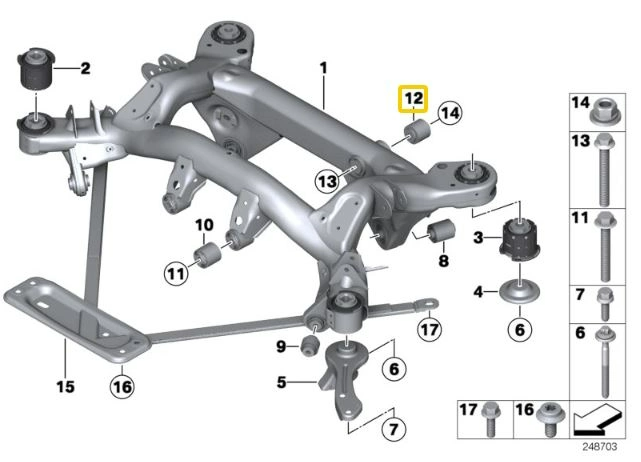 IRP Bujes de diferencial Aluminio BMW E46 M3