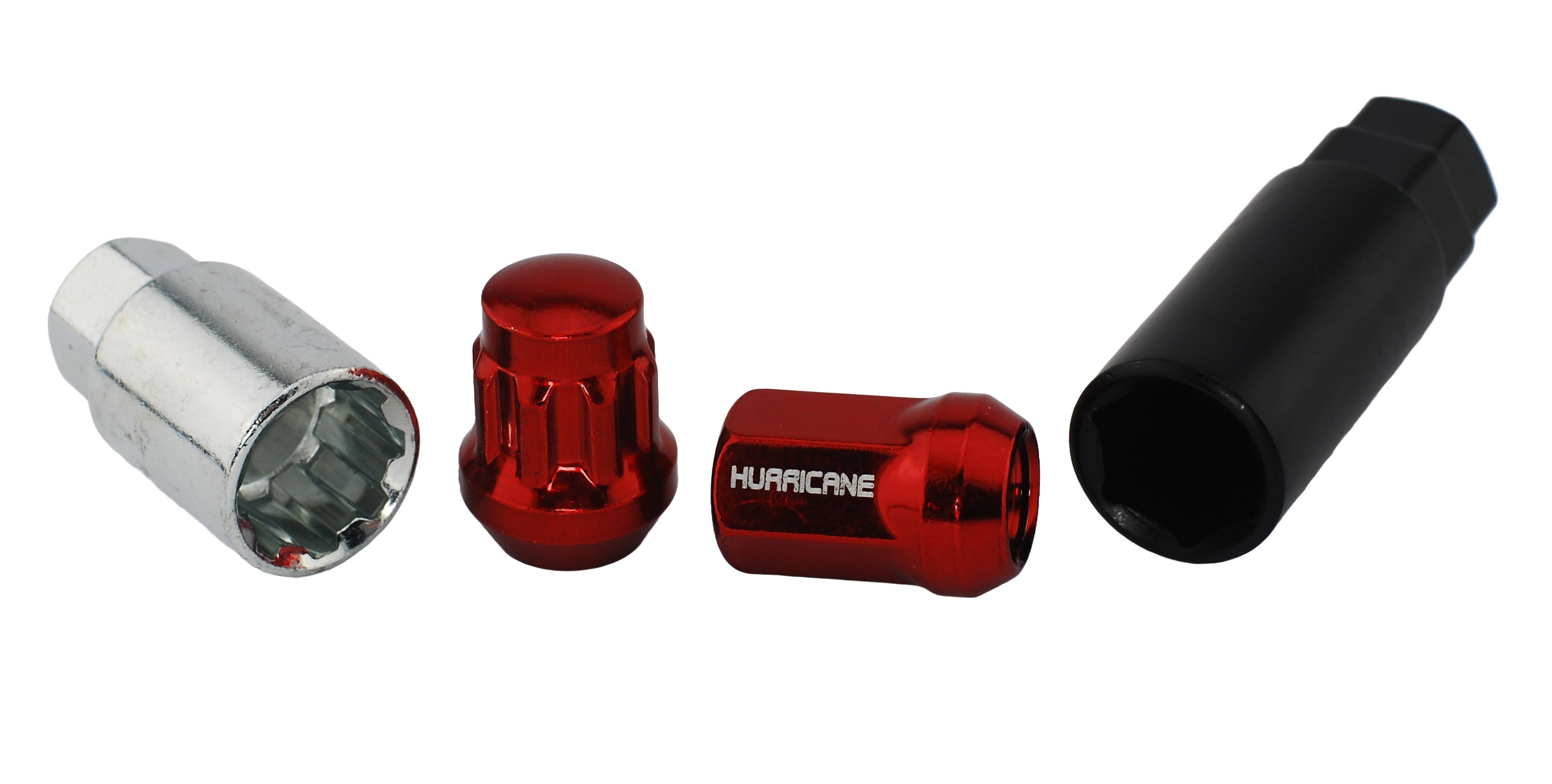 Kit Tuercas Rueda Acero Rojo M12x1.5 (32mm)