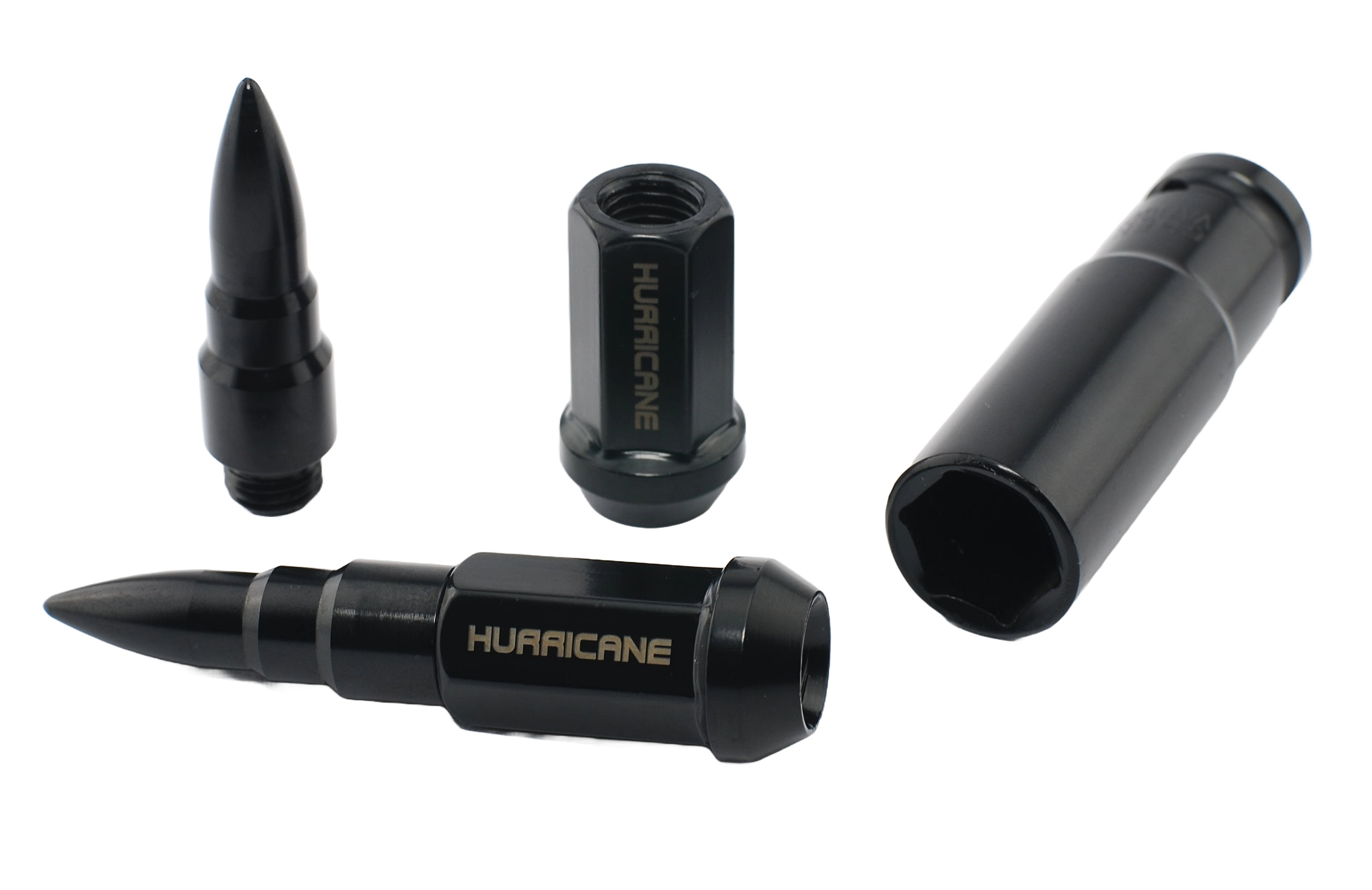Tuercas Aluminio Negro M12x1,25