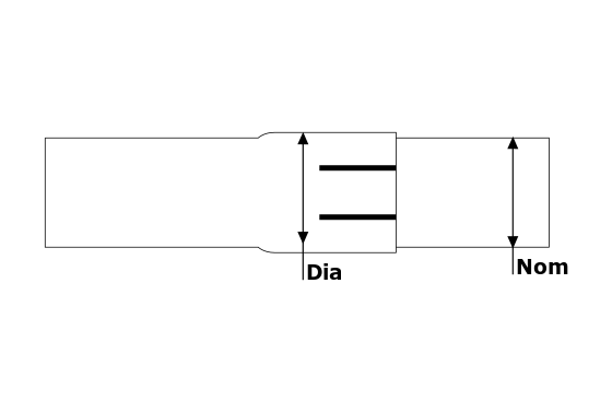 Pinza de banda 57 mm Inoxidable