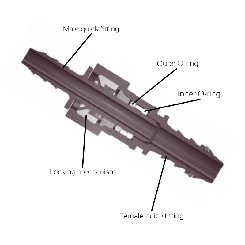 Hurricane Quick Fitting 45° (7,89 / ID6)