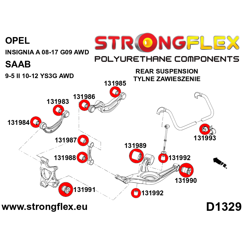 131986A: Buje exterior superior del brazo de control trasero – SPORT