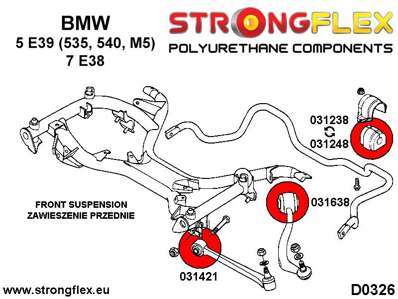 Frontal Anti Roll Bar Bush Deporte