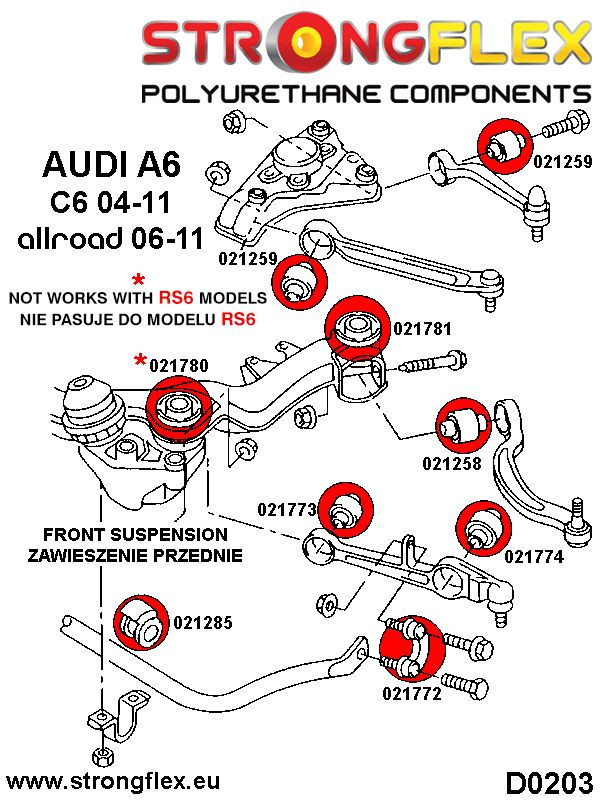 Arbusto delantero anti rollo