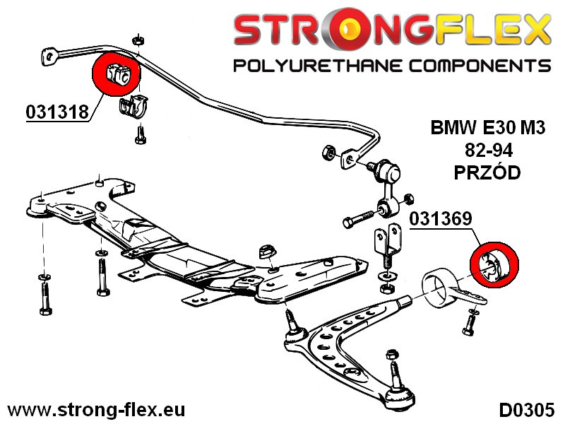 Frontal Anti Roll Bar Bush Deporte
