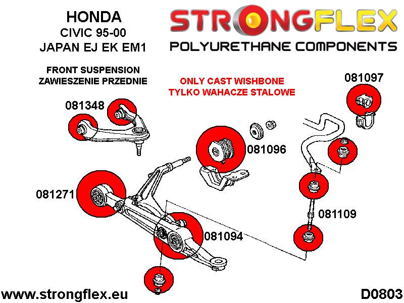 Frontal Anti Roll Bar Bush Deporte