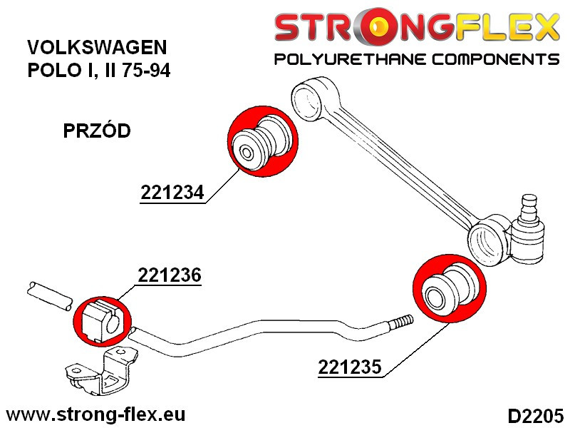 Frontal Anti Roll Bar Bush Deporte