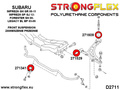 Arbusto de barra anti roll frontal y trasero