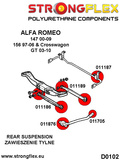 Kit de arbusto de suspensión trasera