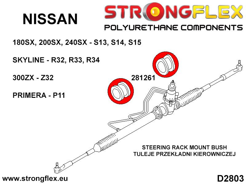 Kit de bush de suspensión completa r32 deporte