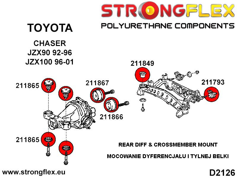 TOYOTA SUPRA MKIV SUBRAME TRASERA - BUSH