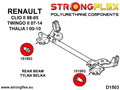 Deporte de arbusto de haz trasero