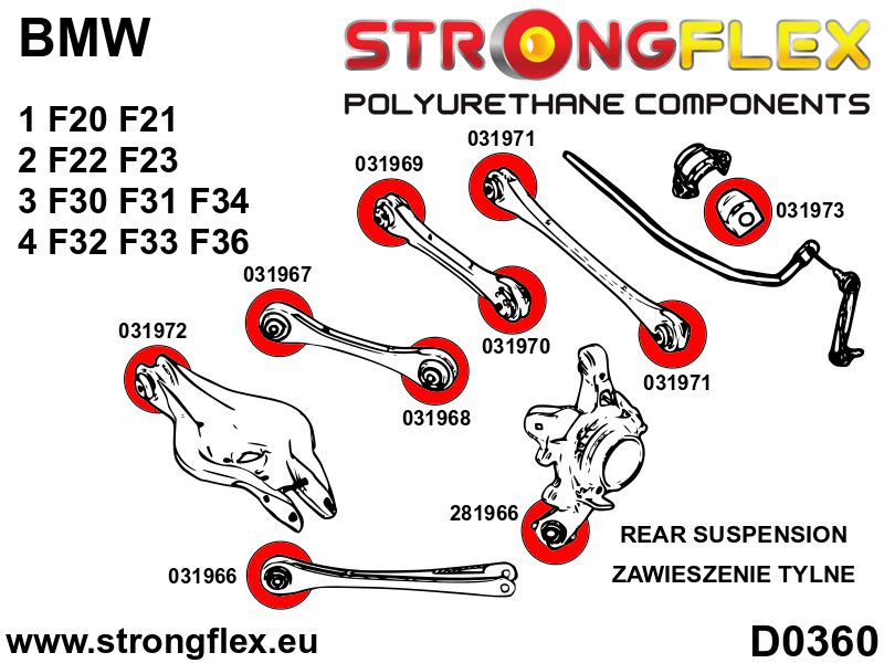 Trasero Anti Roll Bar Bush Deporte