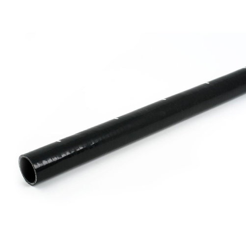 Manguera de silicona longitud recta negra 0,5" (13mm)