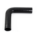 Manguera de silicona negro 90 grados de piernas largas 0,5 '' (13mm)