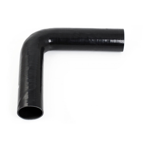 Manguera de silicona negro 90 grados de piernas largas 0,5 '' (13mm)