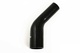 Manguera de silicona Negro 45 grados 0,5 - 0,625 '' (13-16mm)