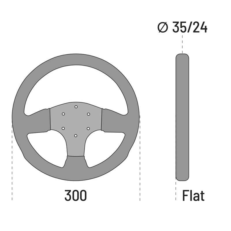 Sparco P300 Volante de gamuza