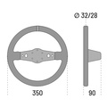 Sparco R215 Volante de gamuza