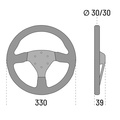 Sparco R323 Volante de gamuza