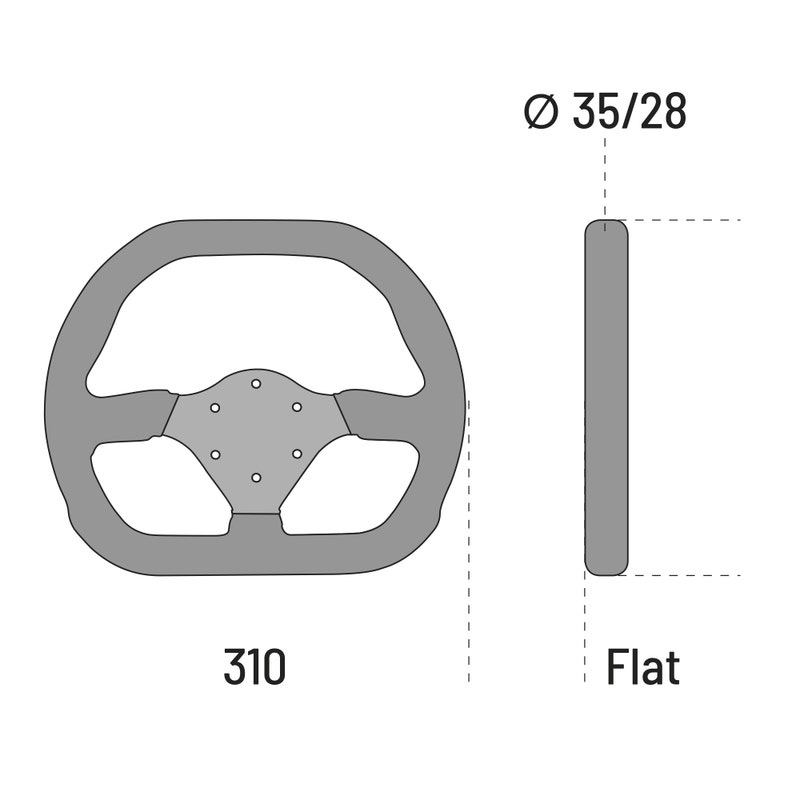 Sparco P310 Volante de gamuza