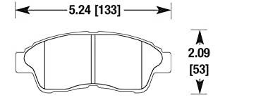 TOYOTA Corolla Frente Carbotech XP8