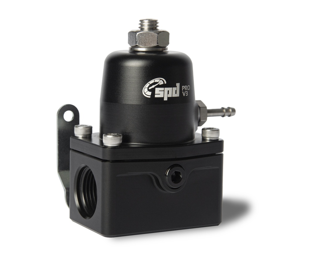Regulador de presión de combustible SPD V3 PRO E85 Negro