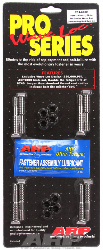Ford Pinto 2300cc ARP2000 wave-loc rod bolt kit