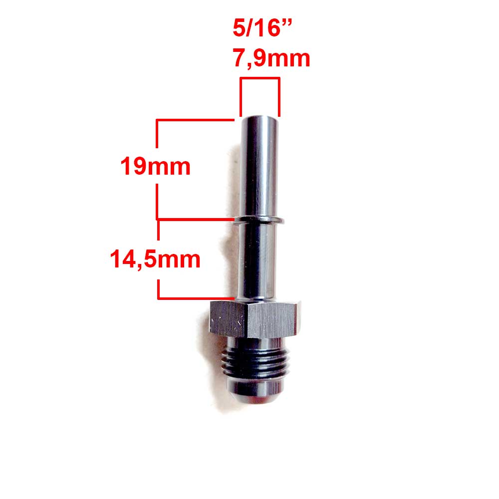AN6 Hombre - Conector rápido 5/16