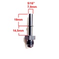 AN6 Hombre - Conector rápido 5/16