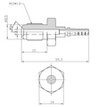 Racor de freno macho M10x1 Acero Inoxidable (sin rótula)