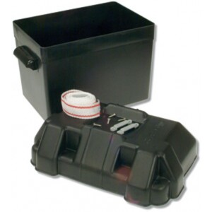 Caja de batería plástico negro
