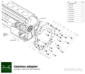 PMC Kit adaptador Ford Barra - BMW DCT DKG Getrag GS7D36SG Inline-six