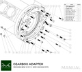 PMC Kit adaptador Mercedes-Benz M113 - BMW M57N HGU HGK / N54 - 184mm / 7.25" (P)